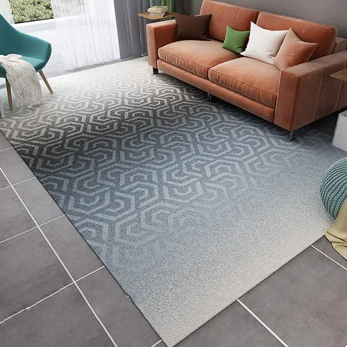 Vista 3 de Alfombra abstracta moderna para sala de estar, lavable a máquina, para dormitorio, 2.6 x 3.9 pies
