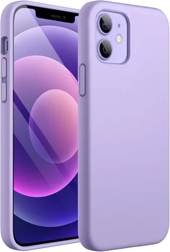 Vista 7 de JETech Funda de silicona para iPhone 12 mini, color negro Tacto suave y sedoso, protección a prueba de golpes, resistente a los arañazos, forro