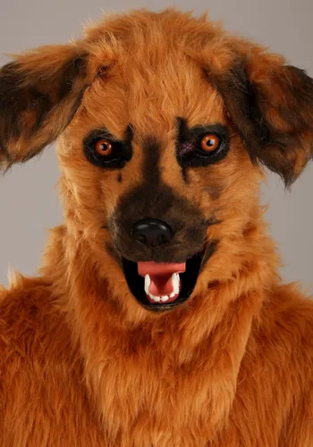 Vista 5 de Traje de Mascota de Perro con Máscara de Boca Móvil para Adultos Multicolor