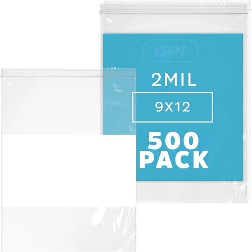 Vista 29 de GPI Paquete de 100 bolsas de plástico transparente de 1.5 x 2 pulgadas con cierre de cremallera, bolsas de polietileno resistentes y duraderas de 2