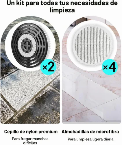Vista 3 de Leemone Almohadillas de repuesto para fregona de vapor para Shark S8001 Blanco