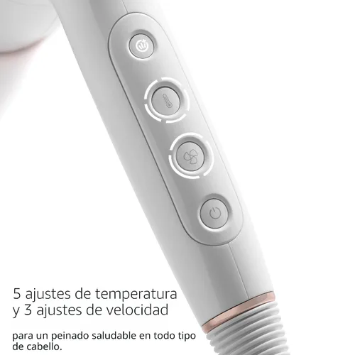 Vista 7 de T3 AireLuxe Set profesional de secador de pelo iónico y cepillo, con 5 ajustes de calor y 3 velocidades, generador de iones, disparo frío, incluye