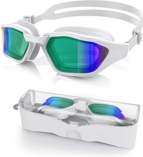 Vista 8 de Greatever Swim Goggles Adult Anti Fog&UV No Leak Wide View Swimming Goggles