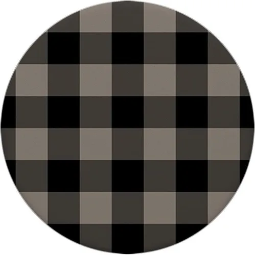 Vista 3 de Guinga tela escocesa rústica en Amarillo Negro Gris AEHP611 PopSockets PopGrip: Agarre intercambiable para teléfonos y tabletas