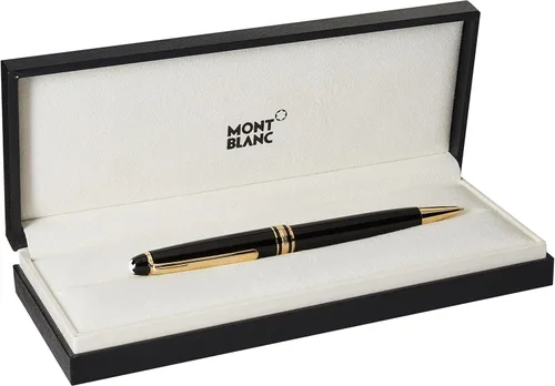 Vista 2 de Mont Blanc 165-Meisterstuck Classique Gold - Portaminas (12737), color negro