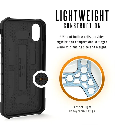Vista 6 de Urban Armor UAG - Funda protectora para iPhone Xs/X (pantalla de 5.8 pulgadas), color negro negro (Pathfinder - Black)