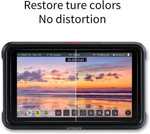 Vista 4 de Protector de pantalla compatible con Atomos Ninja V/Shinobi monitor de grabación HDMI 4K de 5 pulgadas, protector de pantalla de vidrio templado