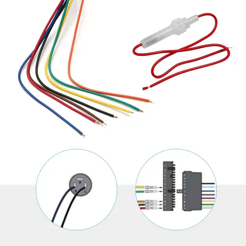 Vista 6 de Saihisday Interruptor de señal de giro universal, interruptor de señal de giro cromado de 12V para reemplazo de Street Hot Rod para Ford Buick GM