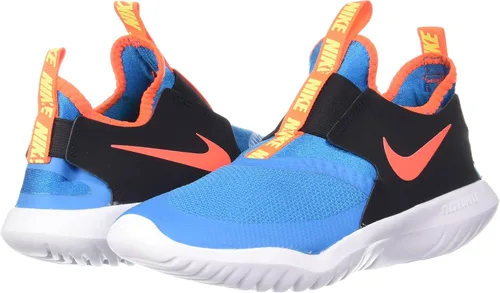 Vista 2 de Nike Flex Runner - Tenis de correr para niños en edad preescolar, Láser AzulHyper CarmesíNegro