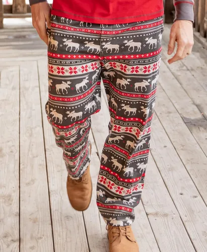 Vista 3 de Lazy One - Pantalones de pijama de animales para hombre, pantalones separados para hombre, pantalones de descanso