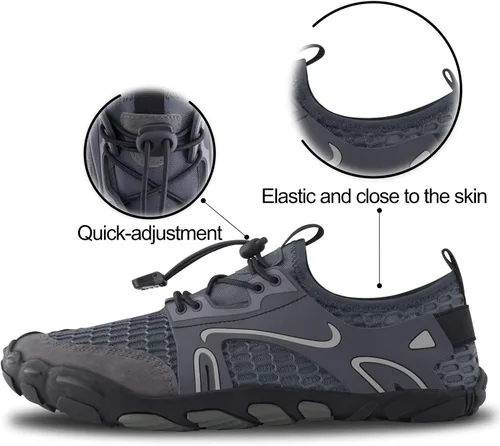 Vista 6 de SEEKWAY - Zapatos acuáticos para hombre y mujer, secado rápido, para playa, natación, río, piscina, lago, senderismo, kayak, surfing