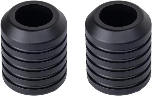 Vista 27 de Advanblack ProTek - Deslizadores de barra de choque Harley mecanizada de 1.25 pulgadas, rueda decorativa giratoria para protector de motor delantero