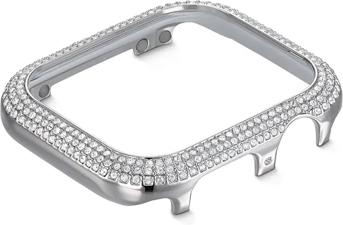 Vista 2 de Funda para Smartwatch Swarovski Sparkling compatible con Apple Watch Series 4 y 5, 40mm, tono plateado