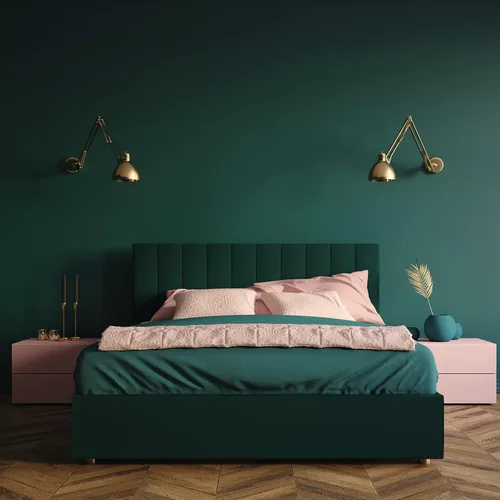 Vista 5 de Papel Tapiz Verde Oscuro Despegar y Pegar, 15.7 X 78.7 pulgadas Papel Tapiz Apto para Inquilinos, Papel de Pared Extraíble de Vinilo PVC, Pegatina