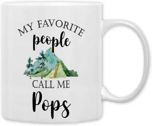 Vista 11 de Taza de Papaw QASHWEY, Tazas de Café de Regalo de Nietos para Abuelo, Regalos de Abuelo Papaw, Taza del Día del Padre Taza de Té para Abuelo, Mis