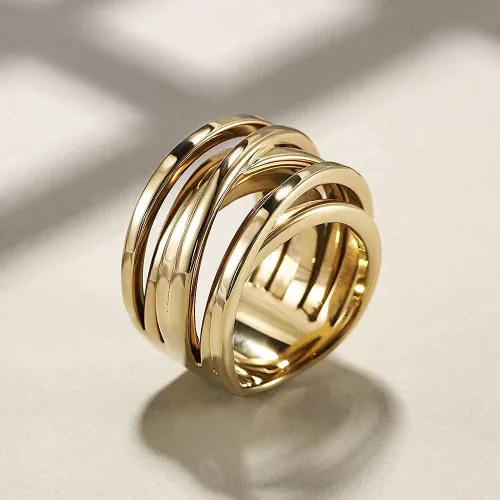 Vista 2 de CIUNOFOR Anillo de cruz de 0.539 in para mujer, anillo de compromiso chapado en oro rosa, plata, oro, grabado personalizado