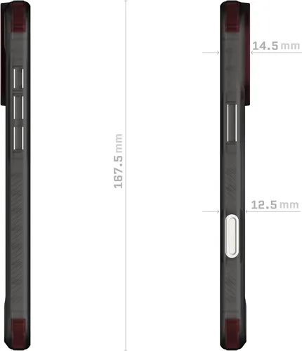Vista 97 de Ghostek Covert Clear - Funda transparente para iPhone 15 Plus, silicona a prueba de golpes, compatible con accesorios Apple MagSafe, funda Negro