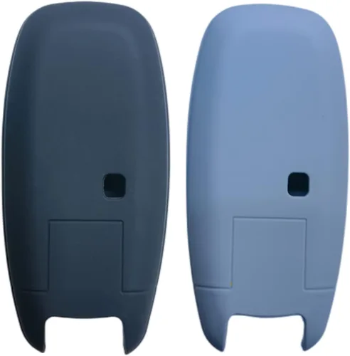 Vista 2 de 2 fundas de silicona para llavero de 5 botones compatibles con Nissan Pathfinder Rogue 2024 2023 (negro/gris)