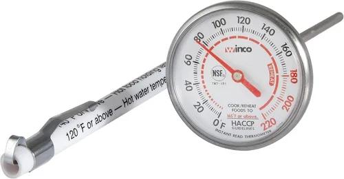 Vista 14 de Winco Termómetro digital de esfera de 1-1/4 pulgadas con sonda de 4-3/4 pulgadas