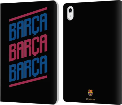 Vista 8 de Head Case Designs Officially Licensed FC Barcelona Logo and Pattern Forca Barca Leather Wallet Case Compatible with Apple iPad Air 11