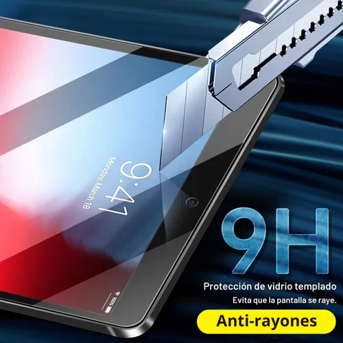 Vista 5 de Paquete de 2 protectores de pantalla para iPad Pro 10.5 Película de vidrio templado transparente resistente a los arañazos compatible con iPad Air
