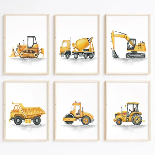 Vista 22 de Juego de 6 decoración de pared de animales marinos para guardería, lienzo de acuarela de océano, arte de pared para habitación de bebés y niños