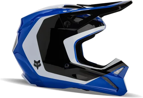 Vista 2 de Fox Racing Casco unisex para motocross V1, color azul, talla S