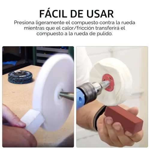 Vista 6 de SCOTTCHEN Mini Compuestos de corte para pulir 4 onzas - Verde Fino/Blanco Medio/Rojo Grueso - Paquete de 3