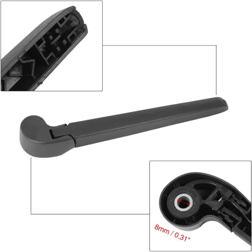 Vista 4 de X AUTOHAUX Juego de brazos de limpiaparabrisas trasero de 13.780 in 14 pulgadas para Audi A3 2013 2014 2015 2016 2017
