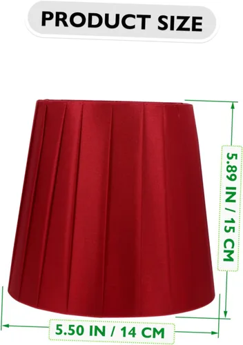 Vista 2 de DOITOOL Pequeña pantalla plisada blanca única lámpara sombra decoración para sala de estar