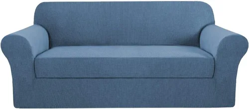Vista 22 de H.VERSAILTEX - 2 fundas protectoras de licra suave Jacquard para respaldo de silla, lavable a máquina