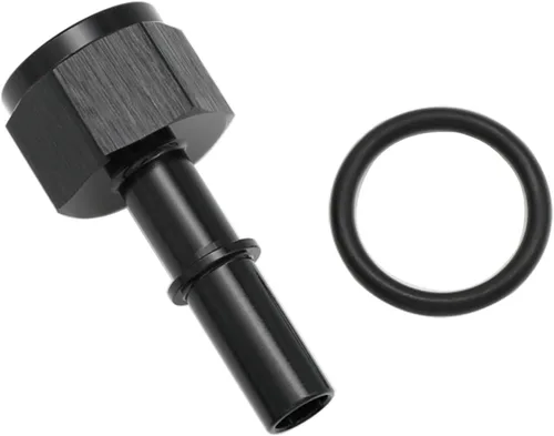 Vista 8 de KRD PERFORAMANCE 3/8 SAE Conexión rápida a 6AN Macho Push On EFI Manguera de línea de combustible de 90 grados Adaptador de montaje Conector