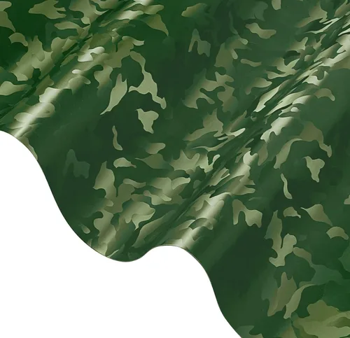 Vista 4 de VViViD+ - Rollo de vinilo con patrón de camuflaje medio (1 x 5 pies, verde militar)