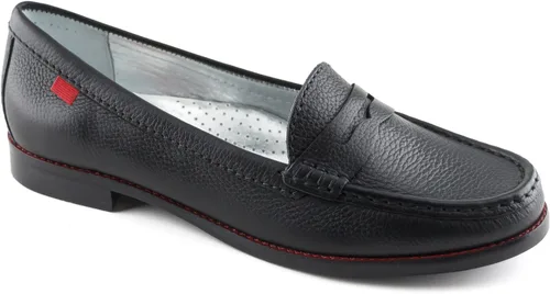 Vista 6 de Mocasines Penny de piel auténtica cómodos sin cordones para mujer