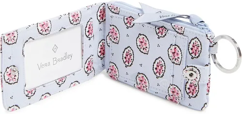 Vista 2 de Vera Bradley Cartera de algodón de lujo con cremallera para mujer con protección RFID