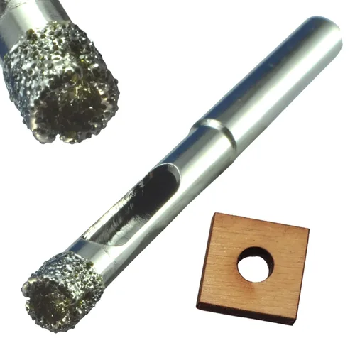 Vista 23 de Kit de brocas de diamante para azulejos - Juego de vidrio y porcelana, paquete de 5: 3/16", "1/4", "1/2" brocas de diamante para cerámica