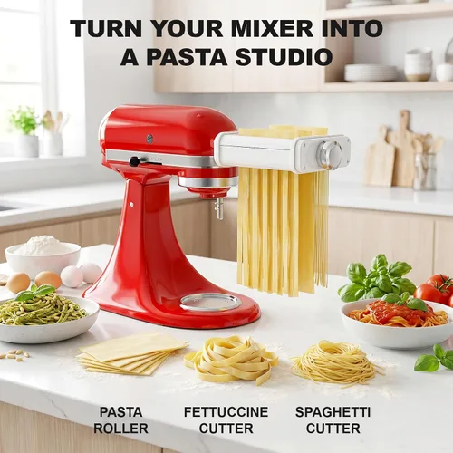 Vista 8 de Accesorio de pasta para batidoras de pie KitchenAid, juego de máquina