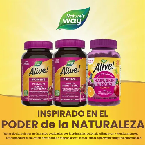 Vista 6 de ¡La manera más natural de estar vivo! Gomitas de vitaminas prenatales