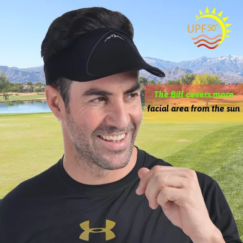 Vista 2 de Ushake - Visera deportiva para hombre o mujer, para golf, tenis, correr, trotar, senderismo