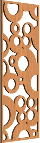 Vista 36 de 9 3/8"W x 24 3/8"H x 1/4"T Farwell Decorativos Paneles de Pared de Madera Calado, Hickory