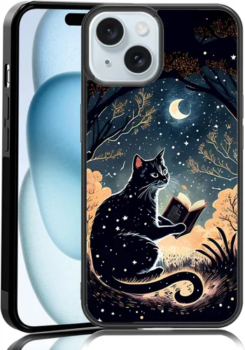 Vista 83 de Elegante funda de teléfono con diseño de gato Marie compatible con iPhone 11, funda de encaje dorado para iPhone, a prueba de golpes, rosa fucsia