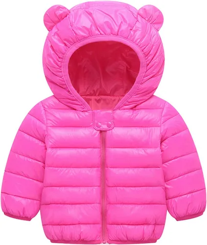 Vista 18 de Abrigos de invierno de estilo inflado con capucha para bebé 07 negro