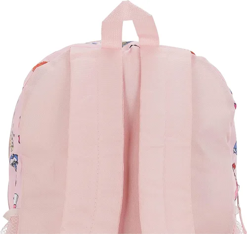 Vista 6 de Disney Mochila Princess Allover - Cenicienta Campana Tinker Blancanieves para toda la escuela para niñas niños y adultos Rosa Allover