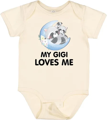Vista 10 de inktastic Body de bebé Raccoon My Gigi Loves Me