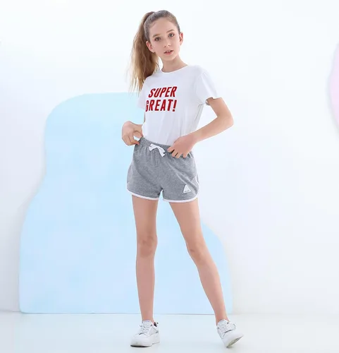 Vista 48 de Rolanko Pantalones cortos activos de delfín para niñas, paquete de 3 unidades, ciclismo, correr, verano, playa, atletismo, deportes, 4-14 años