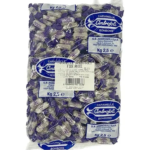 Vista 12 de Ambrosoli Caramelo de anís hecho en Italia – Caramelo duro de anís envuelto individualmente – Caramelos italianos "Fior d'Anice" (5.29 oz 5.29 oz)
