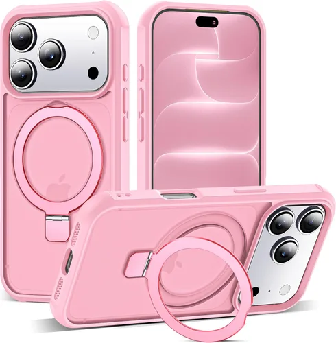 Vista 72 de SKYLMW - Funda compatible con iPhone 11 de 6.1 pulgadas, con soporte magnético invisible tipo anillo, funda translúcida de grado militar, compatible