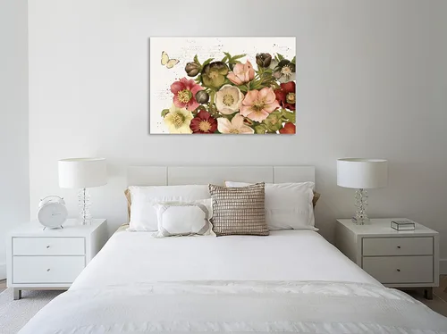 Vista 2 de Jaxson Rea "Vintage Petals I Gallery Wrapped Canvas by Katie Pertiet, 15" x 10