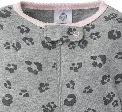 Vista 2 de Gerber Pijama con pies para bebé niña, paquete de 2