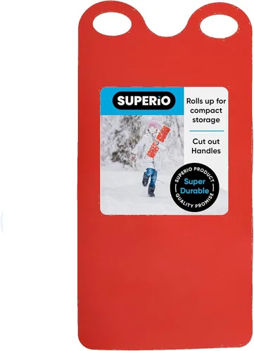 Vista 8 de Superio Snow Slider Mat, Flexible Snow Sled Flying Carpet, Roll up Sleds for Kids 36" / Adults 54" Lightweight Plastic Snowboard Sled, 1 Pack Rojo